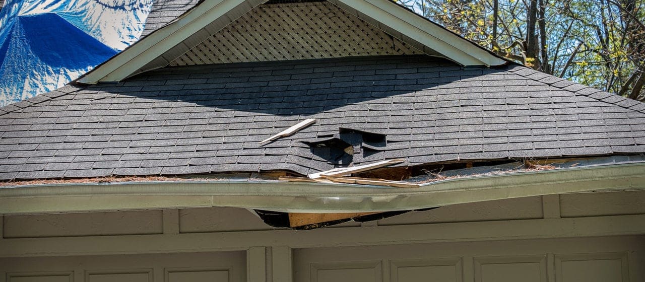 roof damage