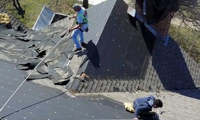Should I stay home during roof replacement